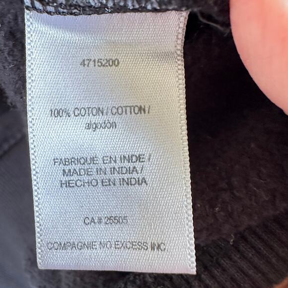 NOIZE AMSTERDAM Panther Sweatshirt Mens SMALL Black Crew Neck Long Sleeve - Picture 8 of 11